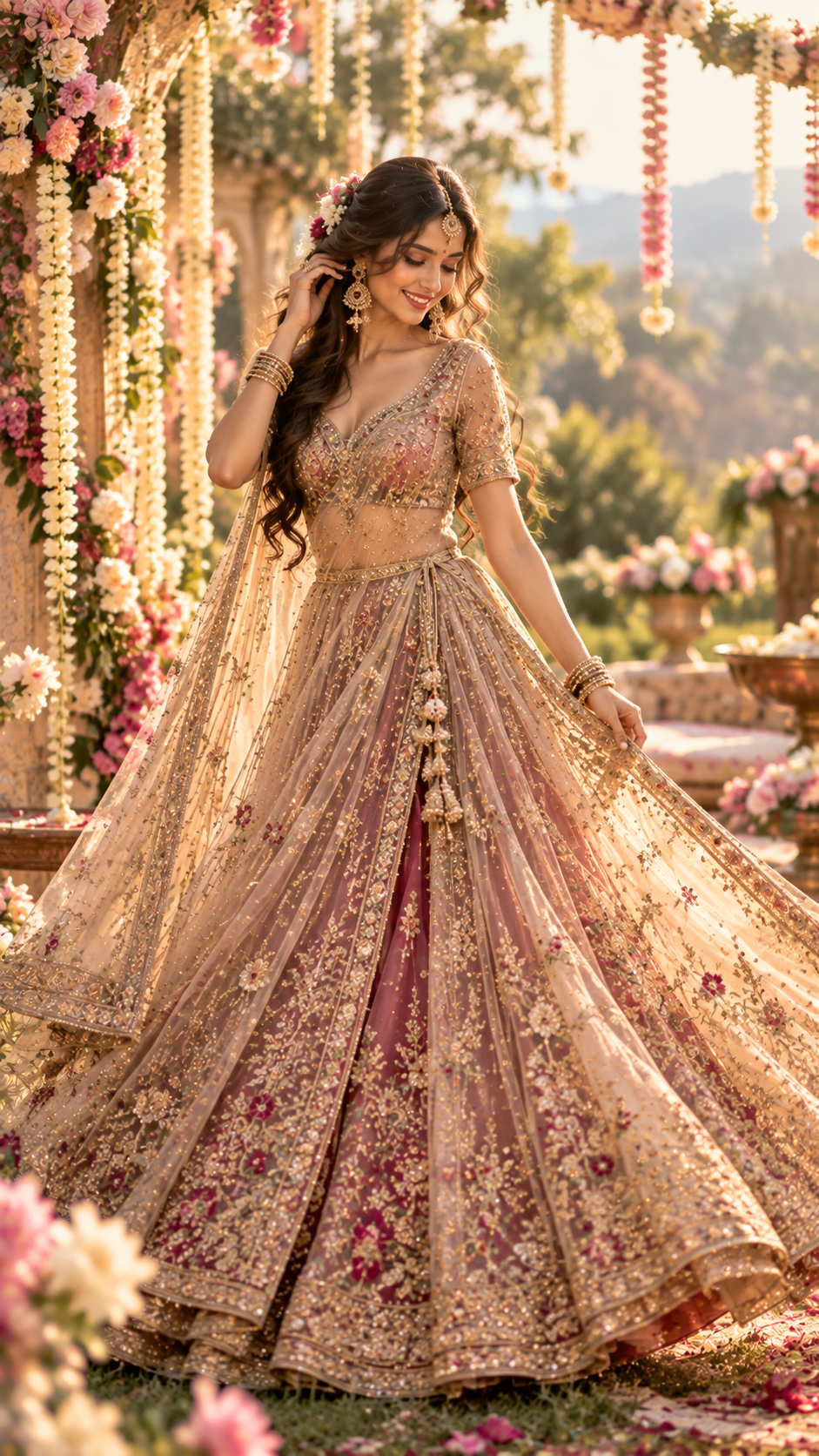 angrakha style frock for wedding, bride wedding dress, bride reception dress