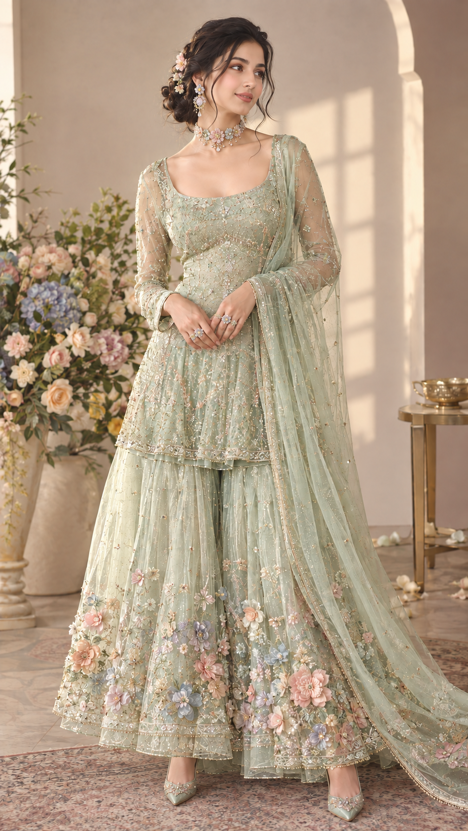 bride sharara dress, bride sharara wedding, sharara outfit, sharara set