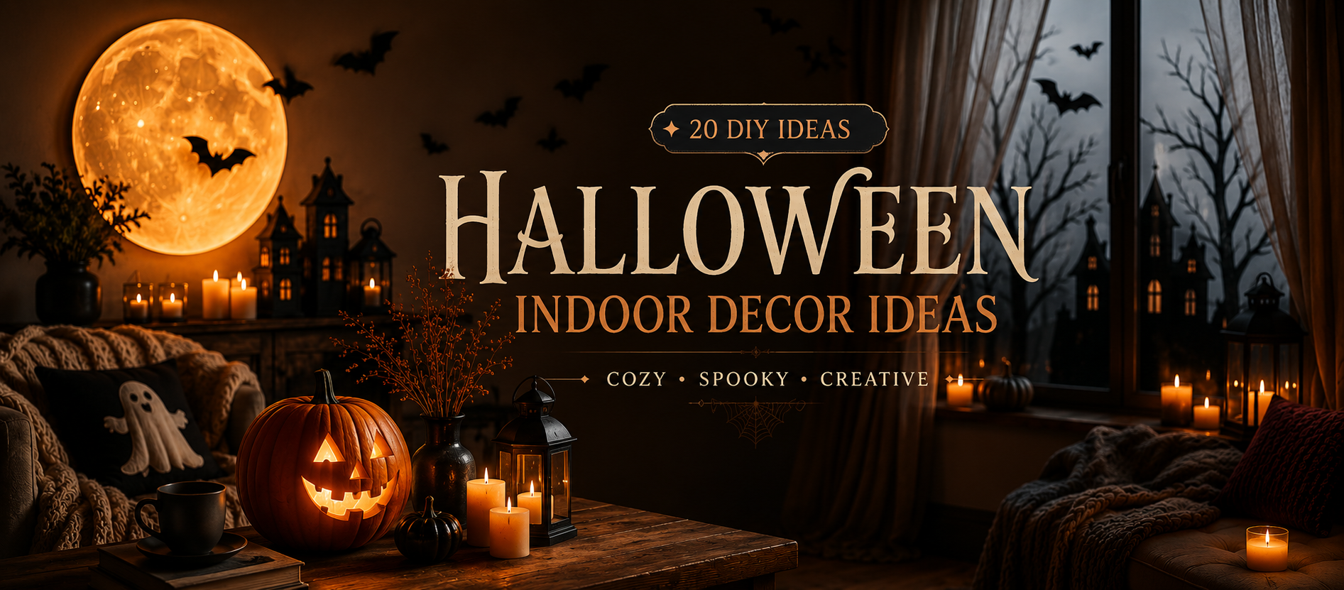 halloween indoor decor ideas, halloween indoor diy ideas, halloween decor ideas, halloween home decor ideas