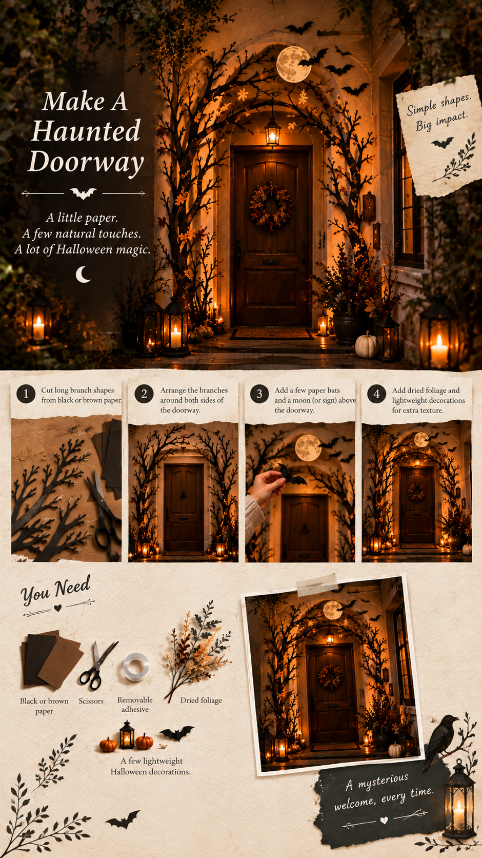 halloween doorway decorations, halloween door decor, halloween door wreath decor