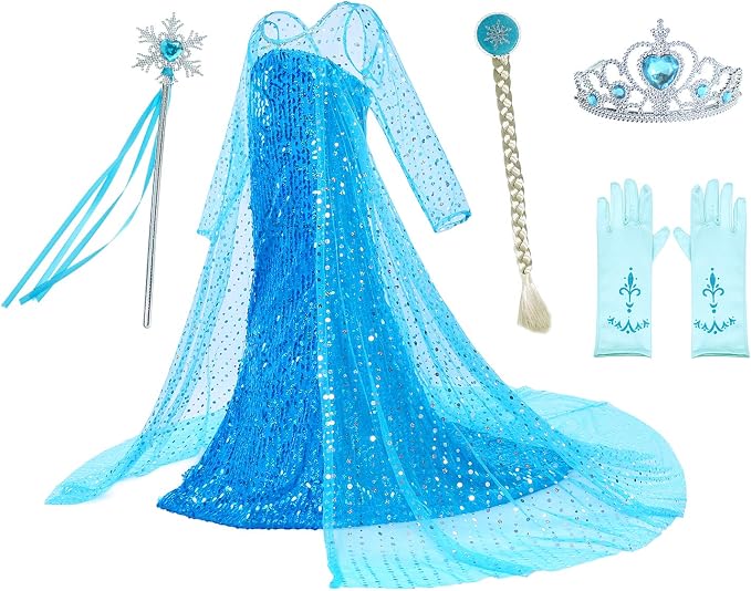 halloween frozen princess costume for girls