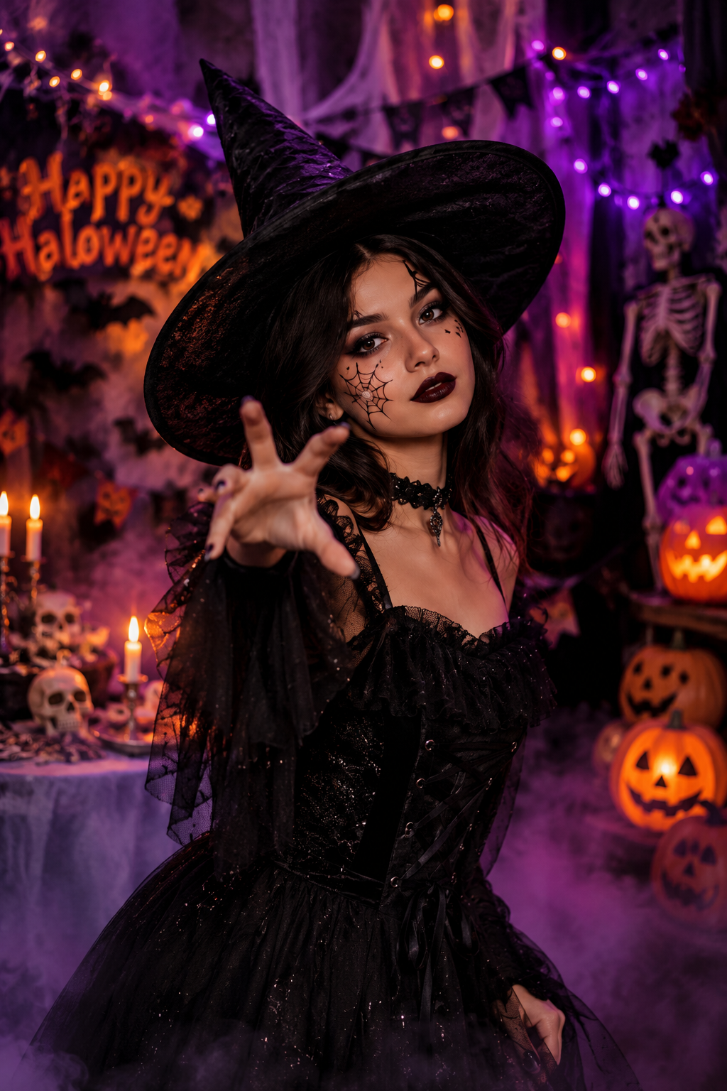 gothic style witch halloween costume for girls/women/teen girls