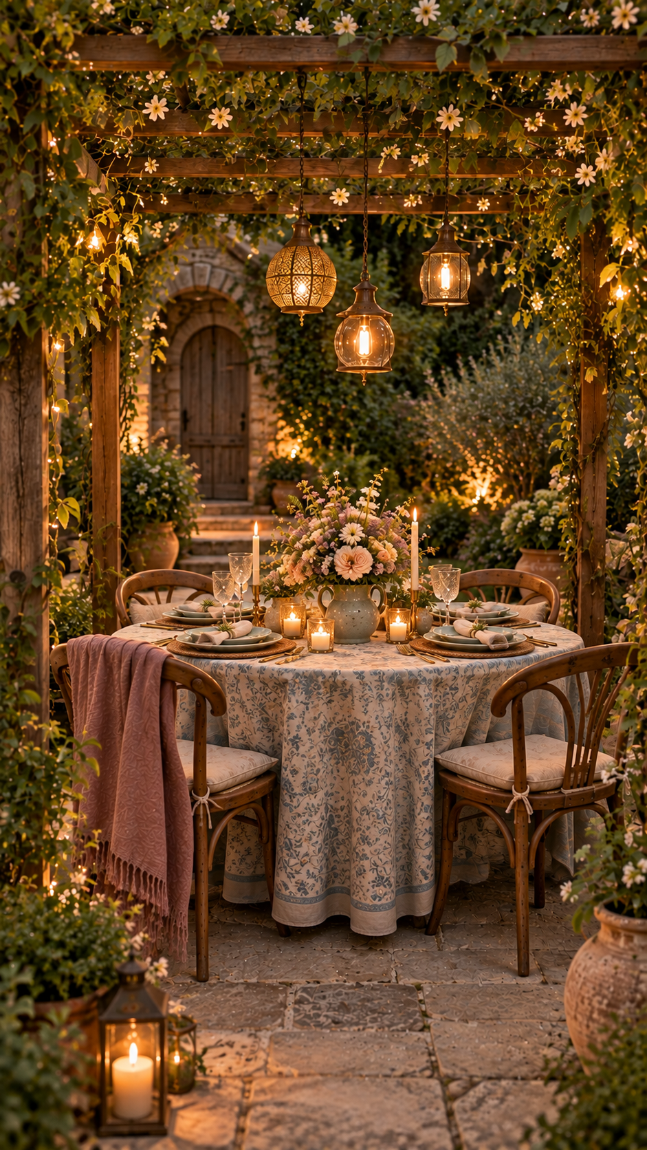 outdoor round table decor ideas, outdoor dining table and chairs