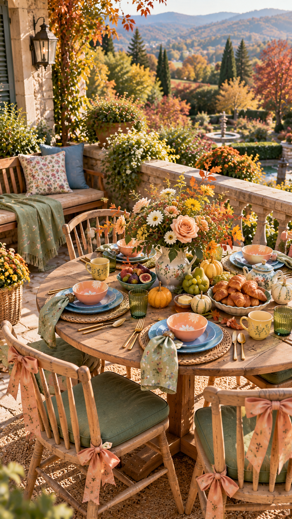 terrace dinner setup ideas, outdoor dinner decor ideas, outdoor dinner party table setting ideas