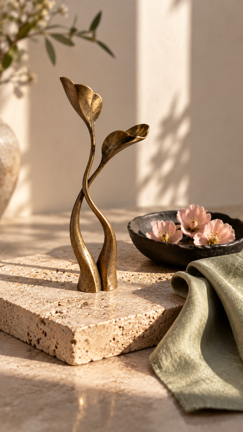 table centerpiece ideas, table decor statue, dinner table centerpieces