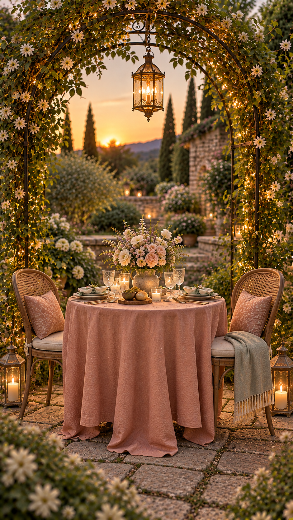 family dinner ideas, outdoor table decor ideas, outdoor dinner party table setting ideas