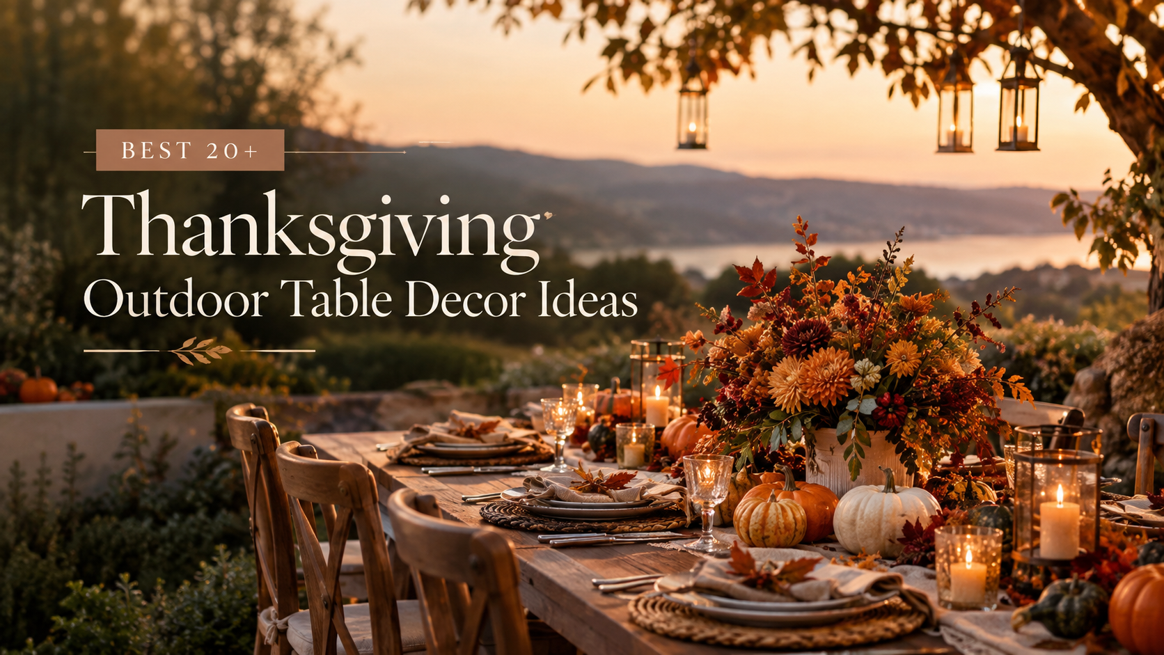 Thanksgiving Outdoor Table Decor Ideas, thanksgiving table decor ideas, fall outdoor table decor ideas, fall dinner table decor ideas