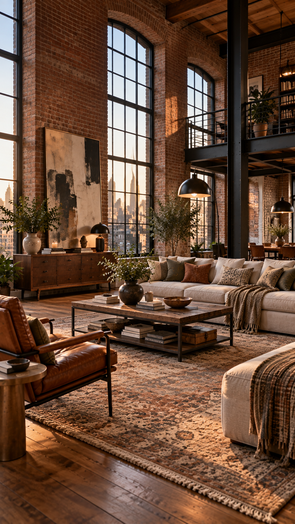 new york loft style, nyc loft style apartments, nyc loft style living room