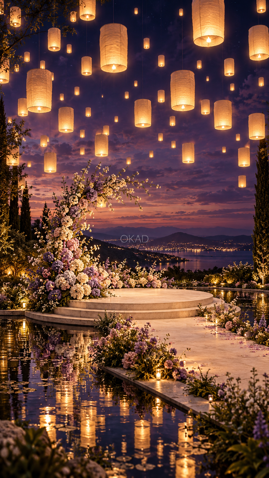 disney wedding ideas, elegant disney themed wedding, dreamy wedding decor, lanterns wedding decor