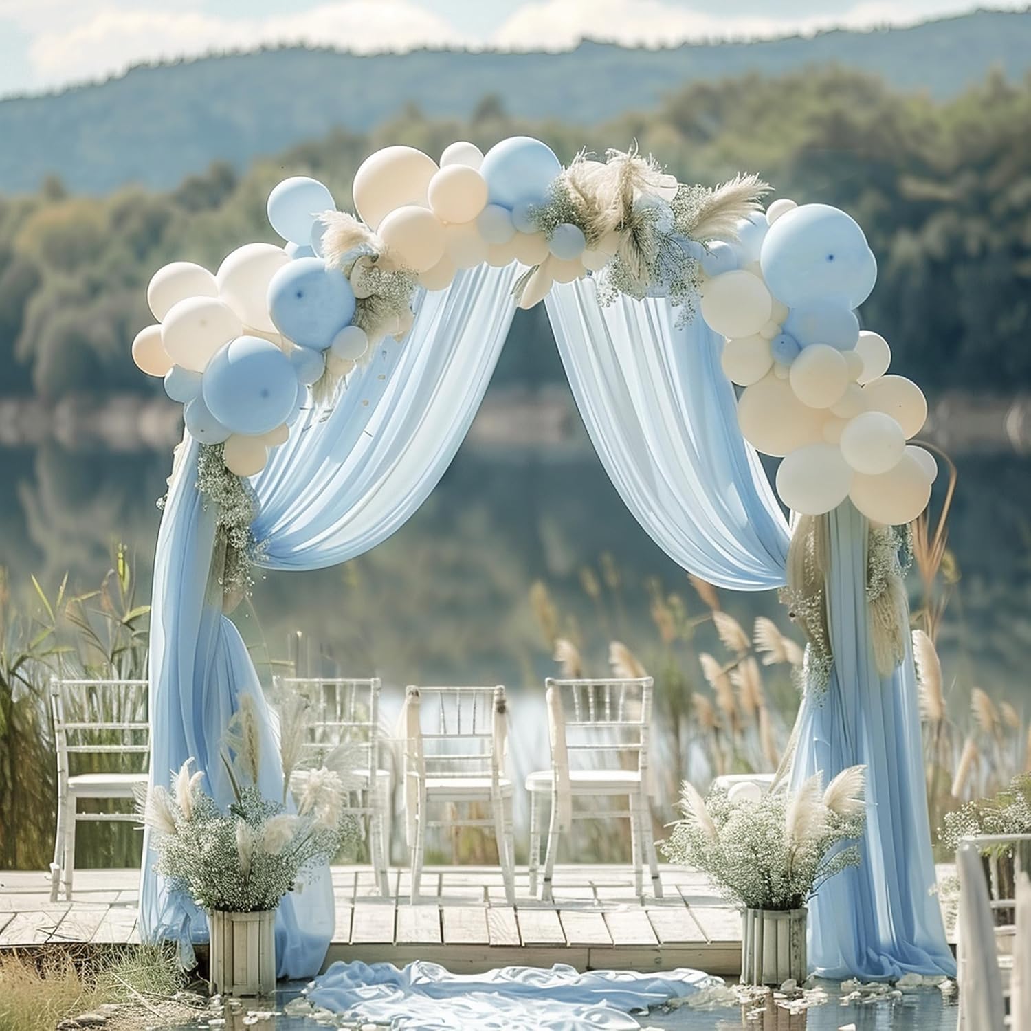 Backdrop Drapes for Wedding Ceremony Bridal Shower Birthday Party Event Decor
Visit the Wokceer Store