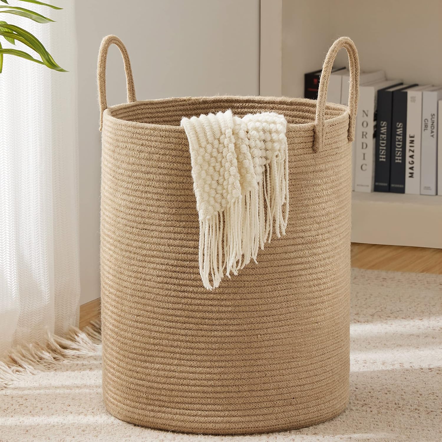 jute laundry bag, toys storage, clothes storage, laundry bag