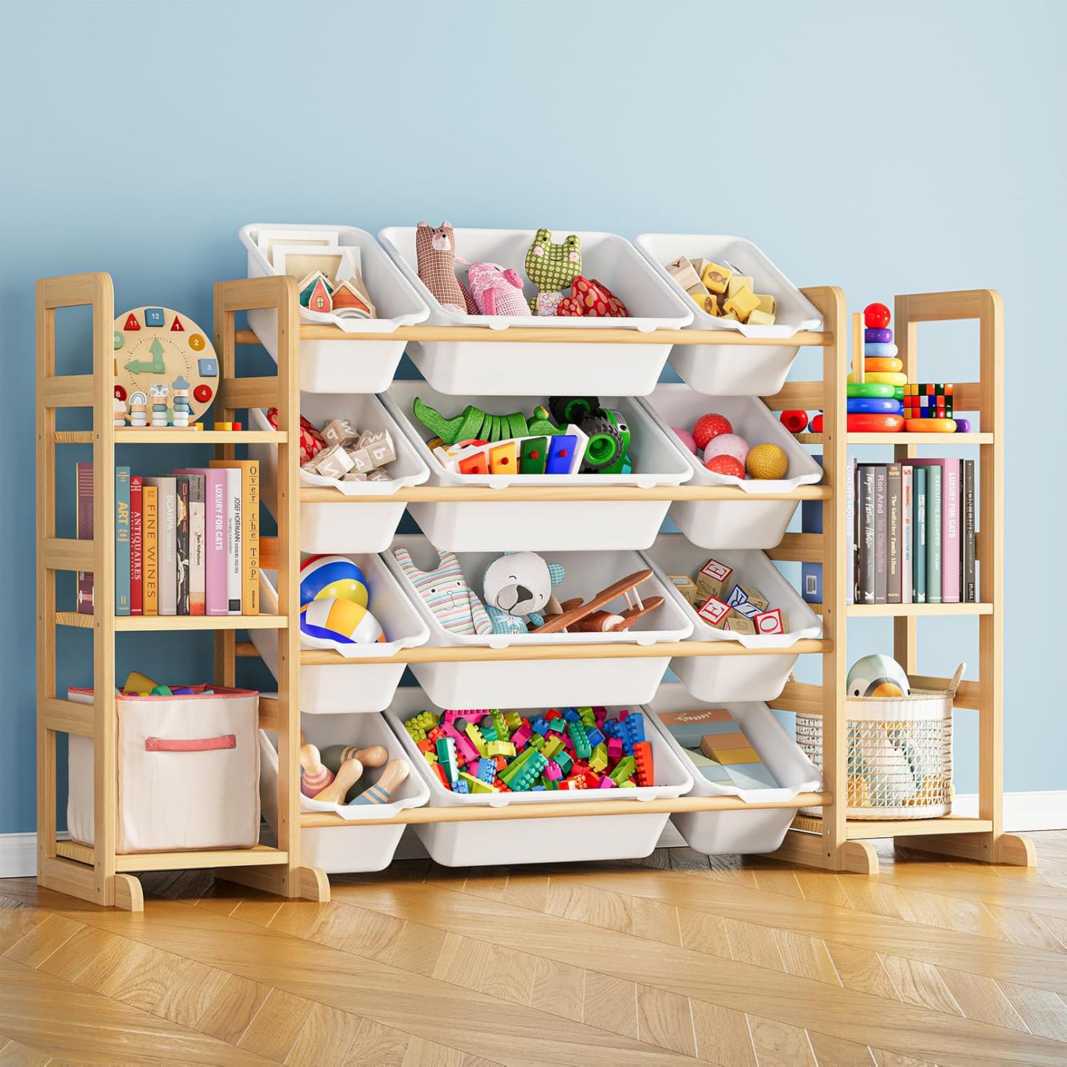 room decor, shelves for kids, toys organizer