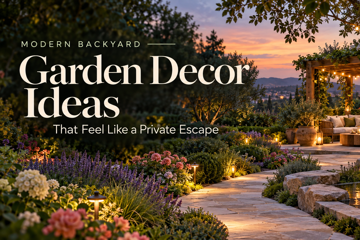 garden decor ideas, backyard garden decor, home garden decorations