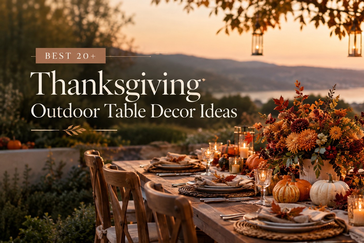 thanksgiving outdoor table decorations, thanksgiving dinner ideas for family